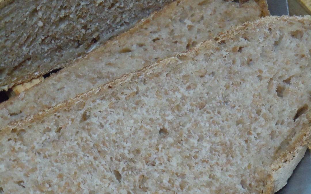 Pan artesano de harina de espelta integral (y algo accidentado)