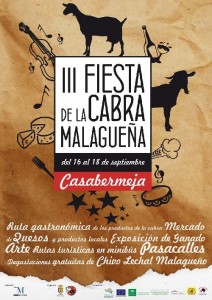 Cartel III Fiesta de la Cabra Malagueña en Casabermeja