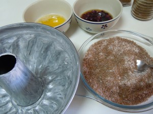 Ingredientes para el rebozado del Pan de Mono